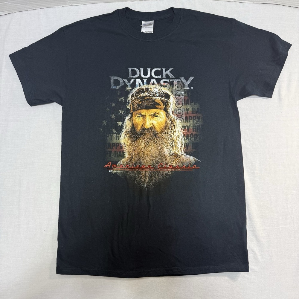 Duck Dynasty "American Classic" Phil Robertson Men's Medium Black‎ T-Shirt